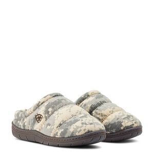 Ariat Kids XL Size 7 8 Crius Camo Padded Sherpa Lined Clog Slippers